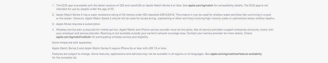 apple watch series 5 starhub