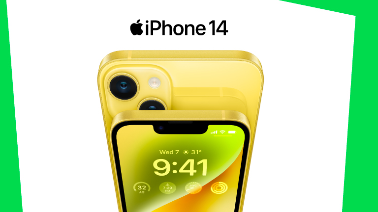 the new yellow iphone 14