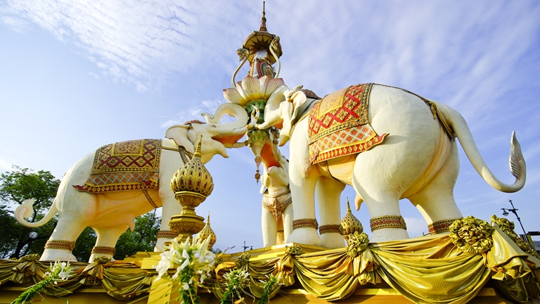 elephant statue in thailand