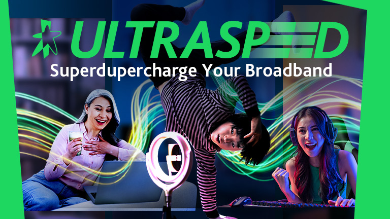 UltraSpeed 10x 1Gbps broadband