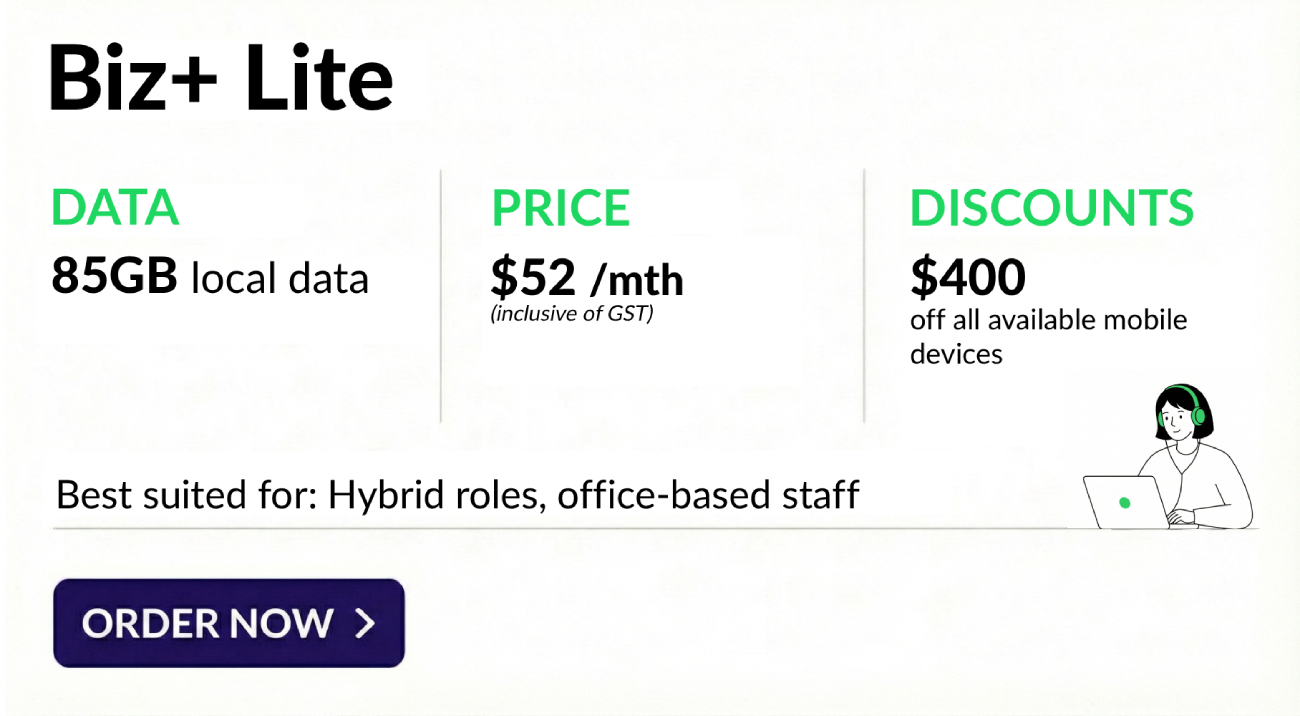 Biz+ Lite Mobile Plan Promotion