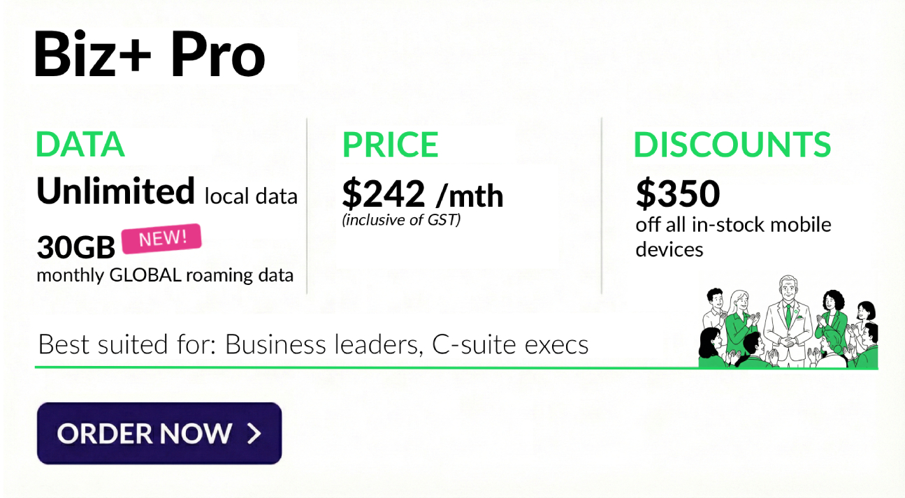 Biz+ Pro Mobile Plan Promotion