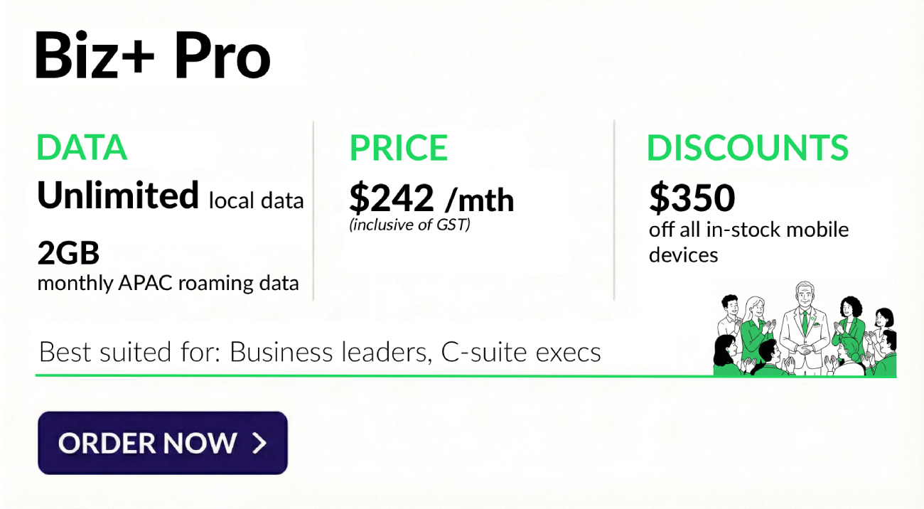 Biz+ Pro Mobile Plan Promotion