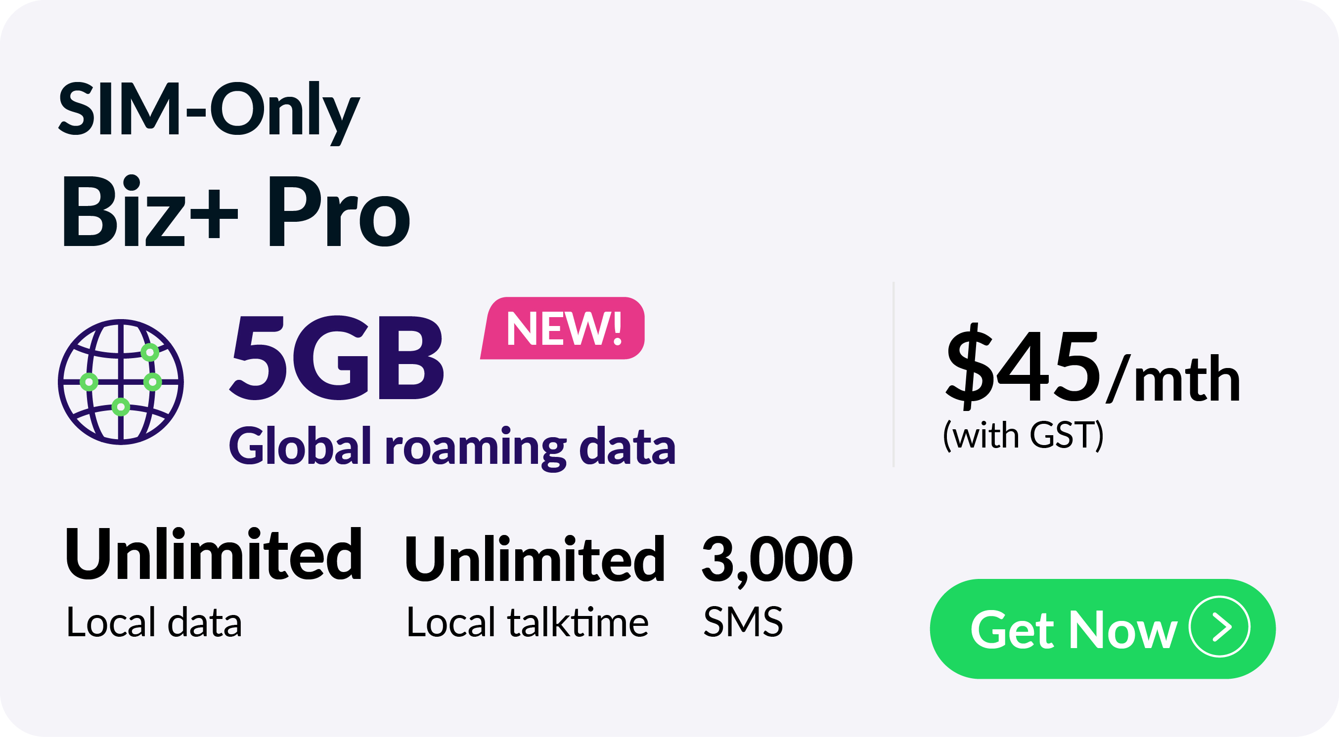 SIM-Only Biz+ Premium Mobile Plan Promotion