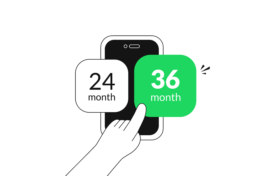 2. Select phone and payment option