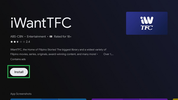 Access iWantTFC_Install Access iWantTFC_Install