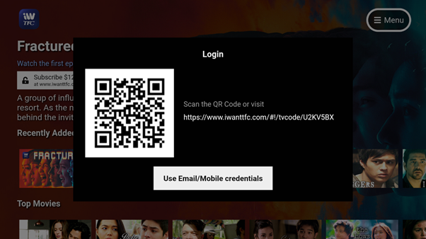 Access iWantTFC_QR_Code Access iWantTFC_QR_Code