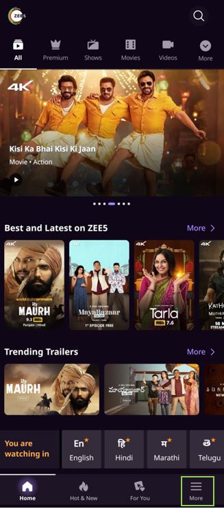 ZEE5 App 1 ZEE5 App 1