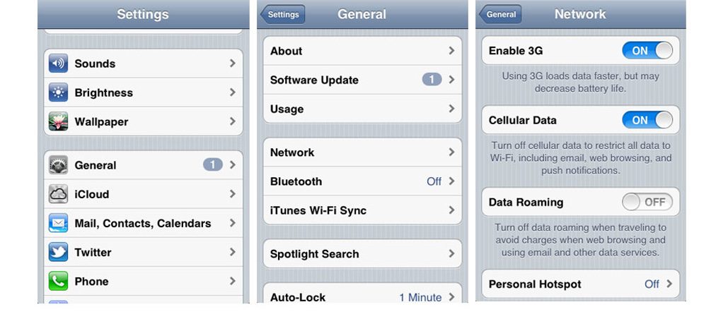 Turn Off Cellular Data